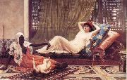 Frederick Goodall A New Attraction in t he Harem oil painting artist